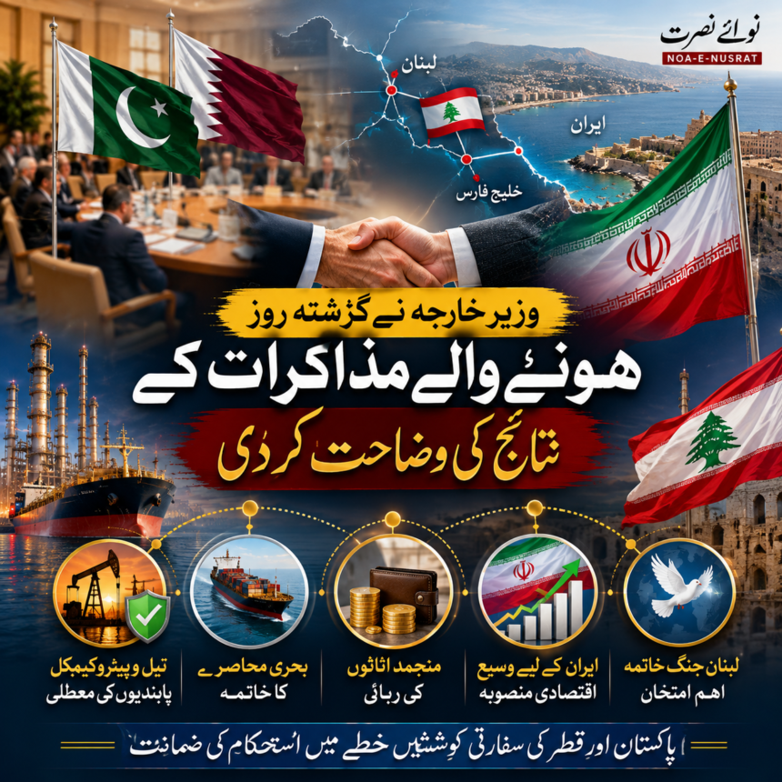 وزیرِ خارجہ نے مذاکراتی نتائج واضح کر دیے: لبنان میں امن کی جانب اہم پیش رفت
