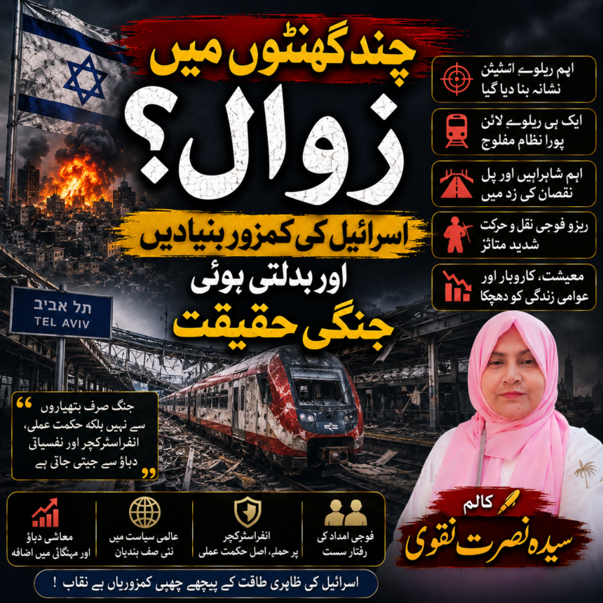 URL Slug: israel-weak-foundations-changing-war-reality-analysis چند گھنٹوں میں زوال؟ اسرائیل کی کمزور بنیادیں اور بدلتی ہوئی جنگی حقیقت