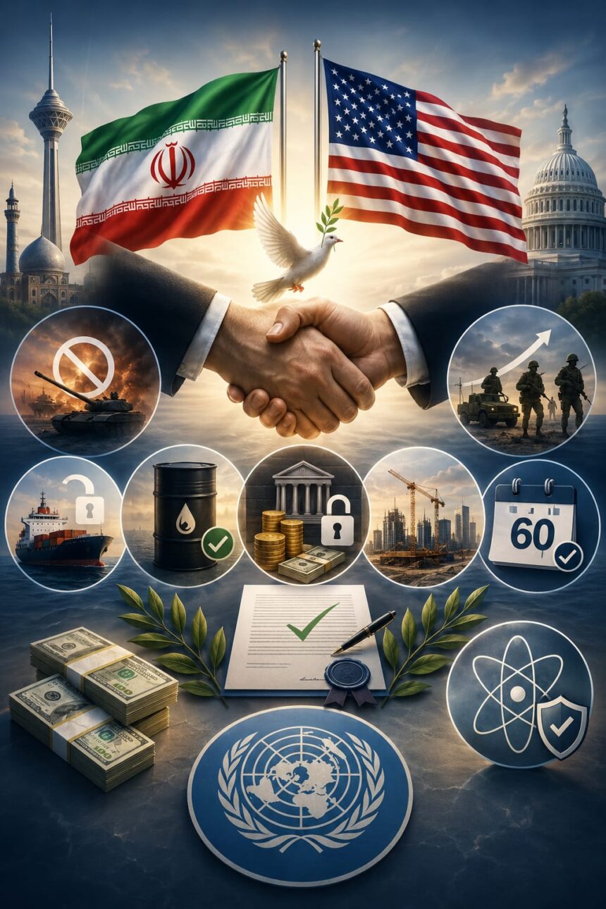 /iran-us-14-point-agreement-draft ایران اور امریکہ کے درمیان 14 نکاتی مفاہمتی مسودے کی تفصیلات سامنے آگئیں | اہم سفارتی پیشرفت