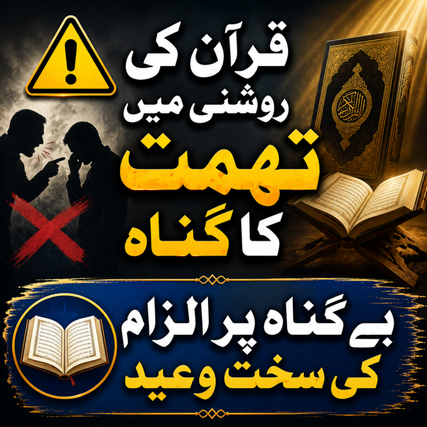 quran-mein-tohmat قرآن کی روشنی میں تہمت کا گناہ: بے گناہ پر الزام لگانے کی سخت وعید