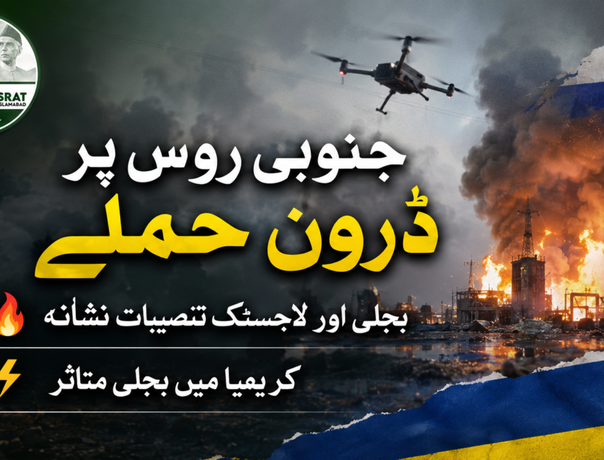 ukrainian-drone یوکرینی ڈرون حملوں کا دعویٰ: جنوبی روس کی بجلی اور لاجسٹک تنصیبات نشانہ بن گئیں، متعدد علاقوں میں آگ